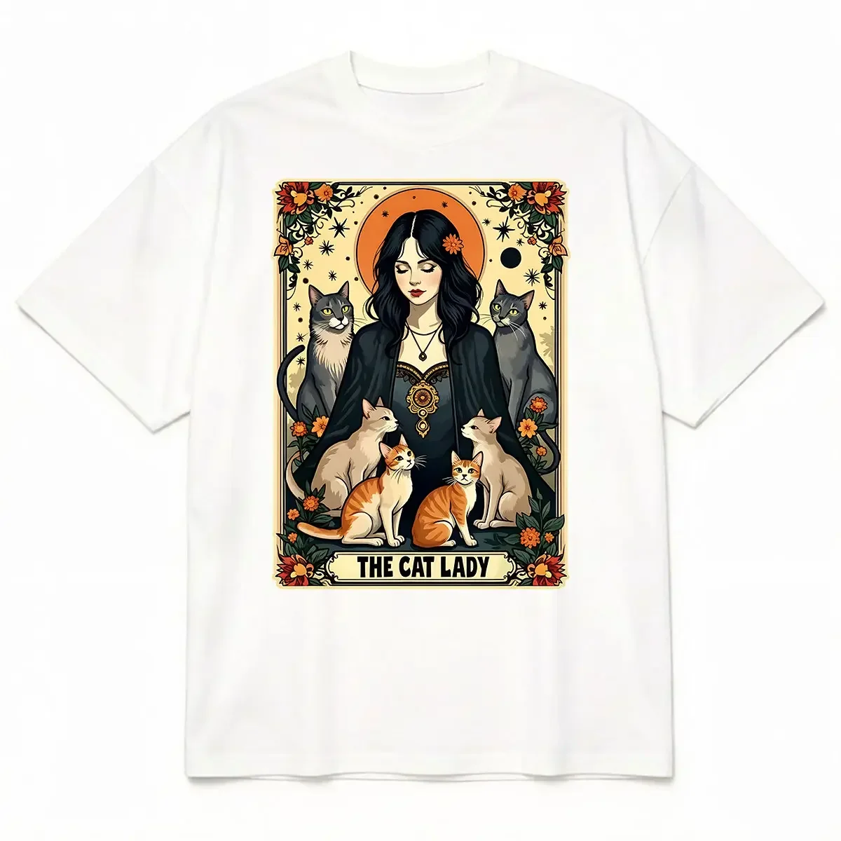 Uniseks, Kedi Temalı Tarot Kar - Undershirt Crew Neck incelemesi ve fiyatı